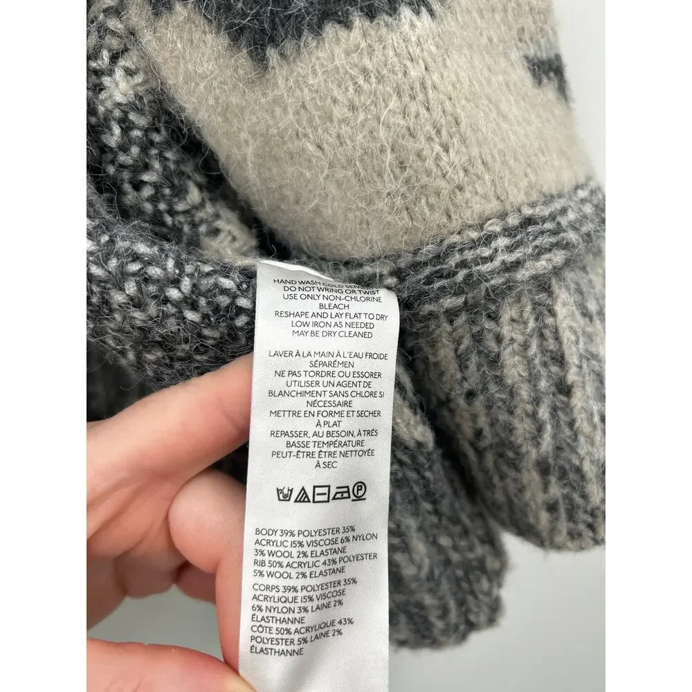 Anthropologie Pilcro Animal Print Tiger Open Cardigan Size L Cozy Oversized